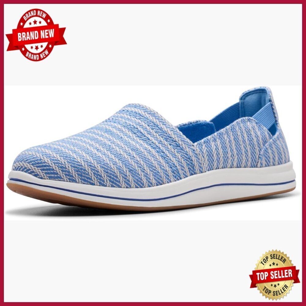 Denim Canvas Loafers with Elastic Gore, EVA Footbed, Slip-Resistant Sole